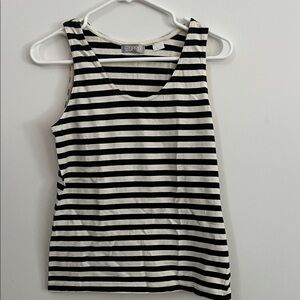Esprit Women's Striped Tank Top in Black and White